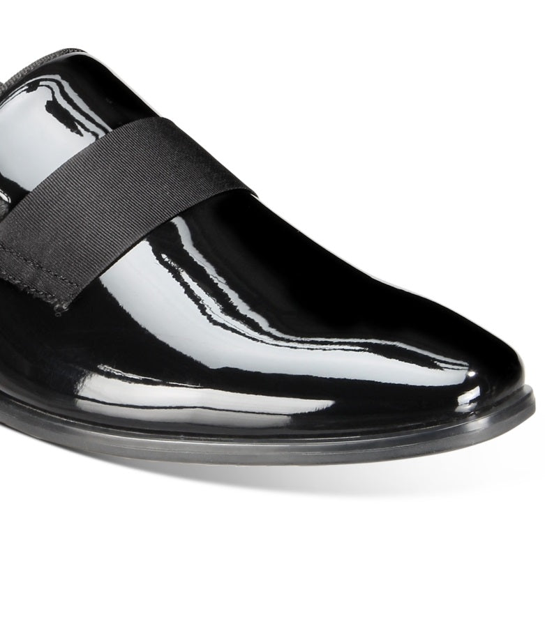 Alfani Men's Haydan Patent Slip On Loafers Black Size 9
