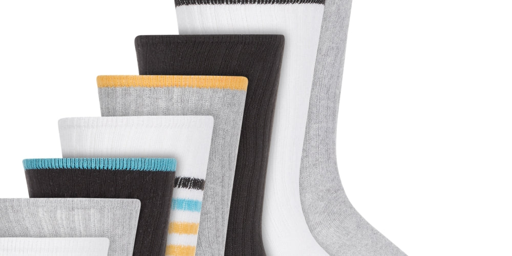 Club Room Men's 8 Pack Striped Crew Socks Yellow Size Regular