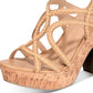 Sun + Stone Women's Nadiya Dress Sandals Brown Size 6 M