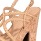 Sun + Stone Women's Nadiya Dress Sandals Brown Size 7 M