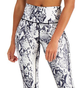 Ideology Women's Stretch Moisture Wicking Pocketed Compression Active Wear High Waist Leggings White Size XX-Large