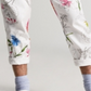 INC International Concepts Men's Slim Fit Floral Tapered Pants White Size XX-Large