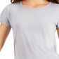 ID Ideology Women's Scoop-Neck T-Shirt Gray Size Small