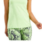 ID Ideology Women's Solid Strappy Tank Top Green Size S