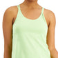 Ideology Women's Solid Strappy Tank Top Green Size Large