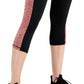 Ideology Women's Colorblocked Cropped Leggings Red Size X-Small