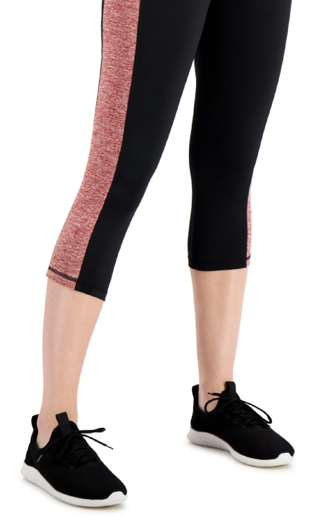 Ideology Women's Colorblocked Cropped Leggings Red Size X-Small