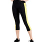 ID Ideology Women's Colorblocked Cropped Leggings Black Size Small