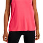 Ideology Women's V Neck Tank Top Pink Size Small