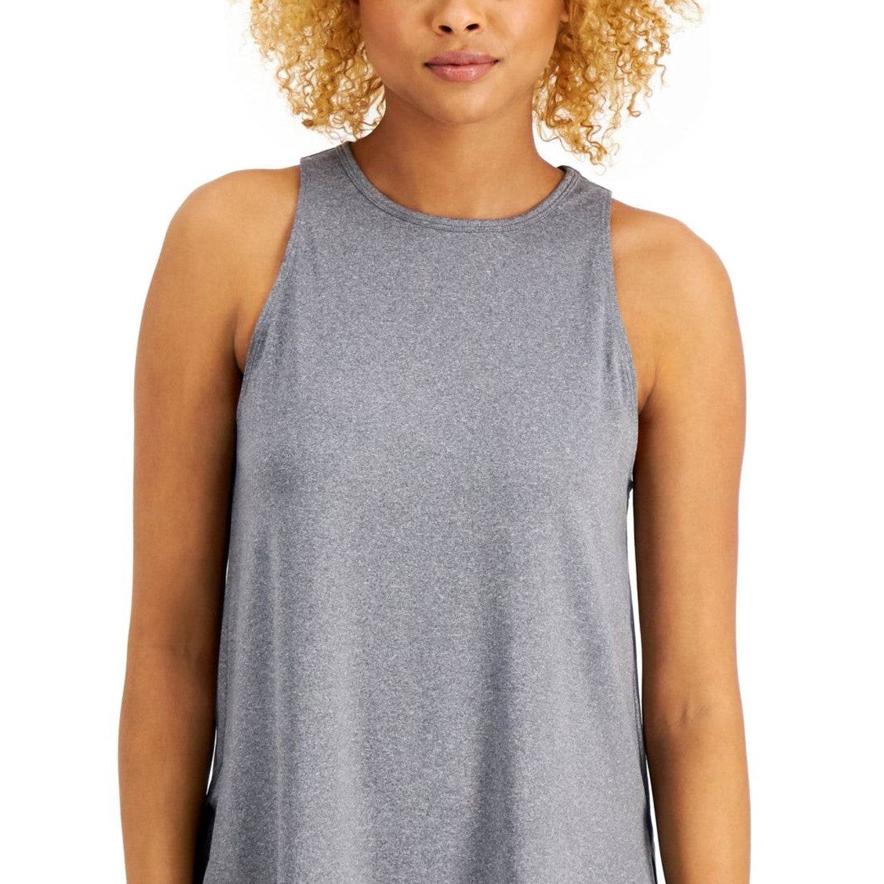 ID Ideology Women's Sweat Set Tank Top Grey Size XXL
