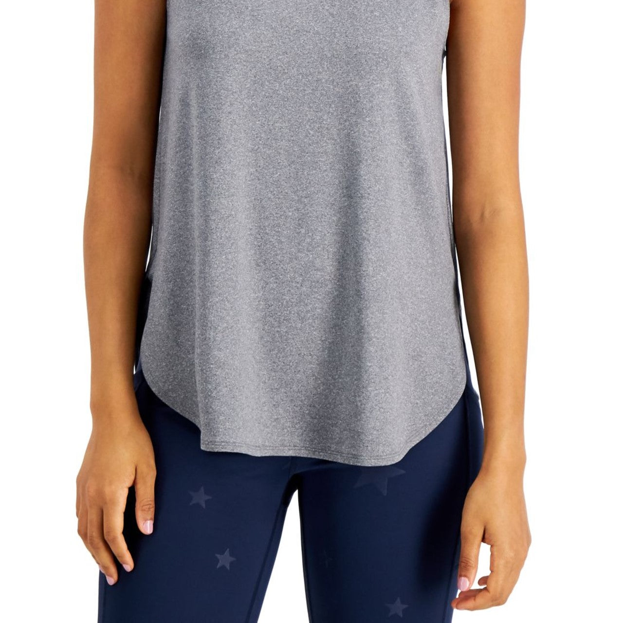 ID Ideology Women's Sweat Set Tank Top Grey Size XXL