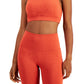 ID Ideology Women's Sweat Set Low Impact Sports Bra Orange Size Medium