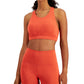 Allbrand365 Women's Sweat Set Low Impact Sports Bra Red Size XL