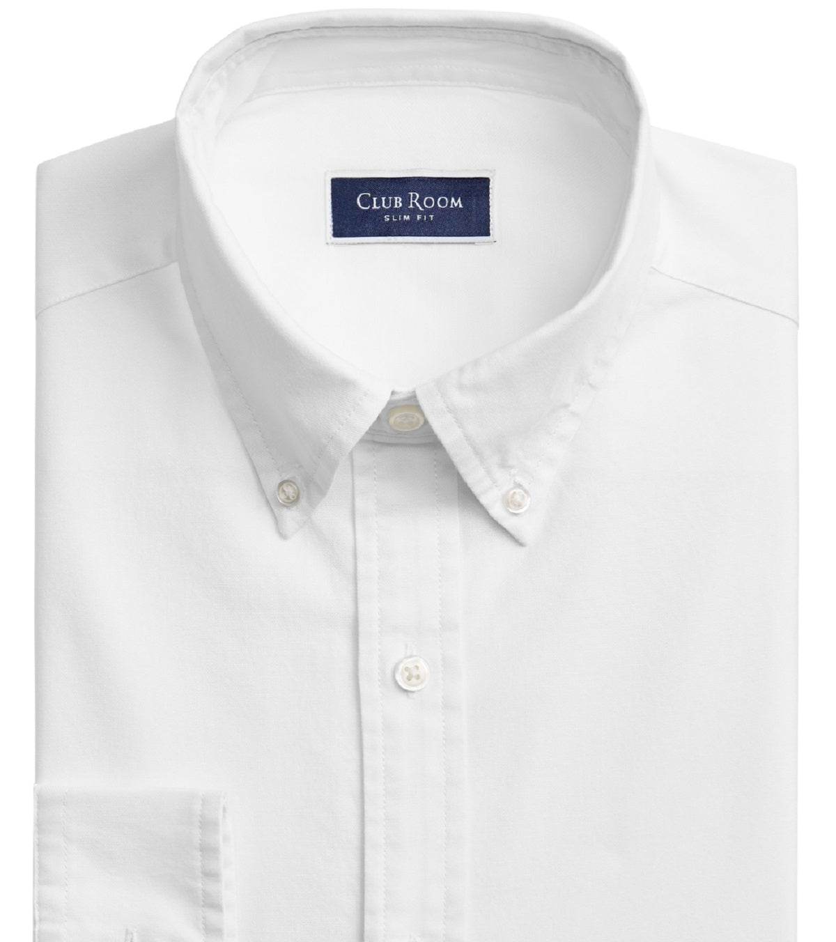 Club Room Men's Slim Fit Cotton Oxford Dress Shirt White Size XX-Large