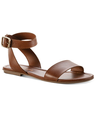 Sun + Stone Women's Miiah Flat Sandals Brown Size 6 M
