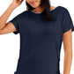 JM Collection Women's Side Tie Top Blue Size X-Large