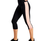 ID Ideology Women's Colorblocked Cropped Leggings Black Size X-Small