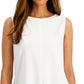 Karen Scott Women's Sleeveless Shell Top White Size Medium