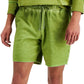 Sun Stone Men's Regular Fit Garment Dyed 8 Fleece Shorts Green Size Small