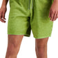Sun Stone Men's Regular Fit Garment Dyed 8 Fleece Shorts Green Size Small