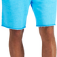 Sun + Stone Men's Regular Fit Garment Dyed Fleece Shorts Blue Size M