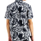 INC International Concepts Men's Modern Palm Shirt Black Size Medium