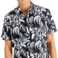 INC International Concepts Men's Modern Palm Shirt Black Size Medium