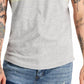 Sun + Stone Men's Southwest Stripe V Neck T-Shirt Gray Size Medium