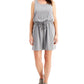 Id Ideology Women's Drawstring Waist Sleeveless Dress Grey Size Medium