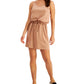 ID Ideology Women's Drawstring Waist Sleeveless Dress Pink Size Large