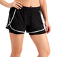 ID Ideology Women's Stretch Pocketed Moisture Wicking Layered Look Active Wear Shorts Black Size XS