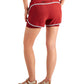 ID Ideology Women's Performance Layered Look Shorts Red Size Medium