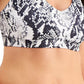 ID Ideology Women's Snake Embossed Low Impact Sports Bra White Size Small