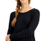 ID Ideology Women's Crossover Top Black Size XX-Large