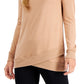 ID Ideology Women's Crossover Hem Top Pink Size Large