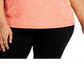 ID Ideology Women's Keyhole Back Tank Top Red Size 2X