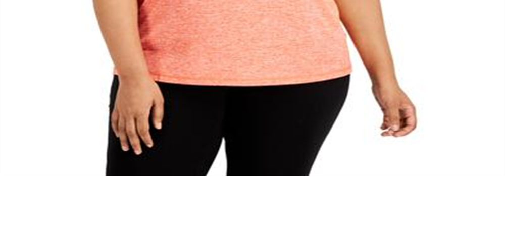 ID Ideology Women's Keyhole Back Tank Top Red Size 2X
