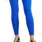 ID Ideology Women's Compression High Waist Side Pocket Length Leggings Blue Size Small