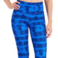 ID Ideology Women's Tie Dyed Cropped Leggings Blue Size Medium