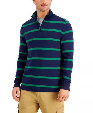Club Room Men's Pop Striped Pullover Blue Size Large