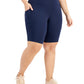 ID Ideology Women's Pull On Bicycle Shorts Blue
