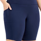 ID Ideology Women's Pull On Bicycle Shorts Blue