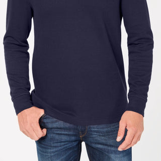 Club Room Men's Quarter-Zip French Rib Pullover Blue Size XL