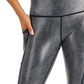 ID Ideology Women's Compression Active Shine Leggings Silver Size M