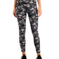 Ideology Women's Stretch Moisture Wicking Ventilation Flat Seems Camouflage High Waist Leggings Black Size Medium