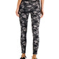 Ideology Women's Stretch Moisture Wicking Ventilation Flat Seems Camouflage High Waist Leggings Black Size Medium