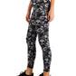 Ideology Women's Stretch Moisture Wicking Ventilation Flat Seems Camouflage High Waist Leggings Black Size Medium