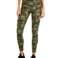 Ideology Women's Stretch Moisture Wicking Ventilation Flat Seems Camouflage High Waist Leggings Green Size Large