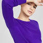 Charter Club Women's Crewneck Sweater Purple Size X-Small