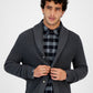 Sun + Stone Men's Alvin Cardigan Sweater Gray Size XX-Large